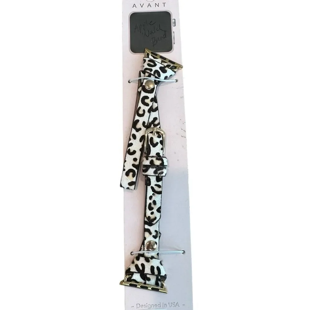 Avanti Black and White Animal Print Watch Band for IWatch‎